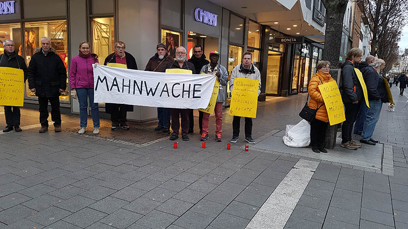 Amnesty International Neuwied hielt Mahnwache