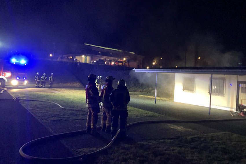 Verteilerkasten im Sportlerheim Buchholz fing Feuer