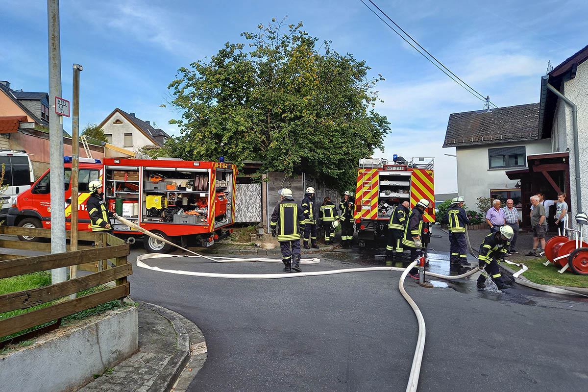 Dachstuhlbrand in Bonefeld