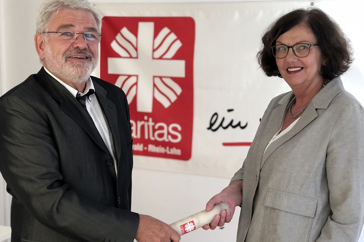 Caritas: Peter Roos geht in Ruhestand - Andrea Berger wird Nachfolgerin