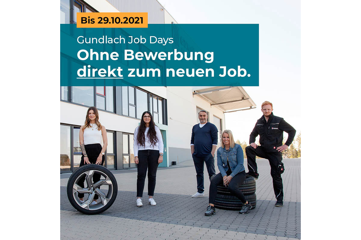 Gundlach Job-Weeks: Jeder Tag ist Job-Day bis 29. Oktober 