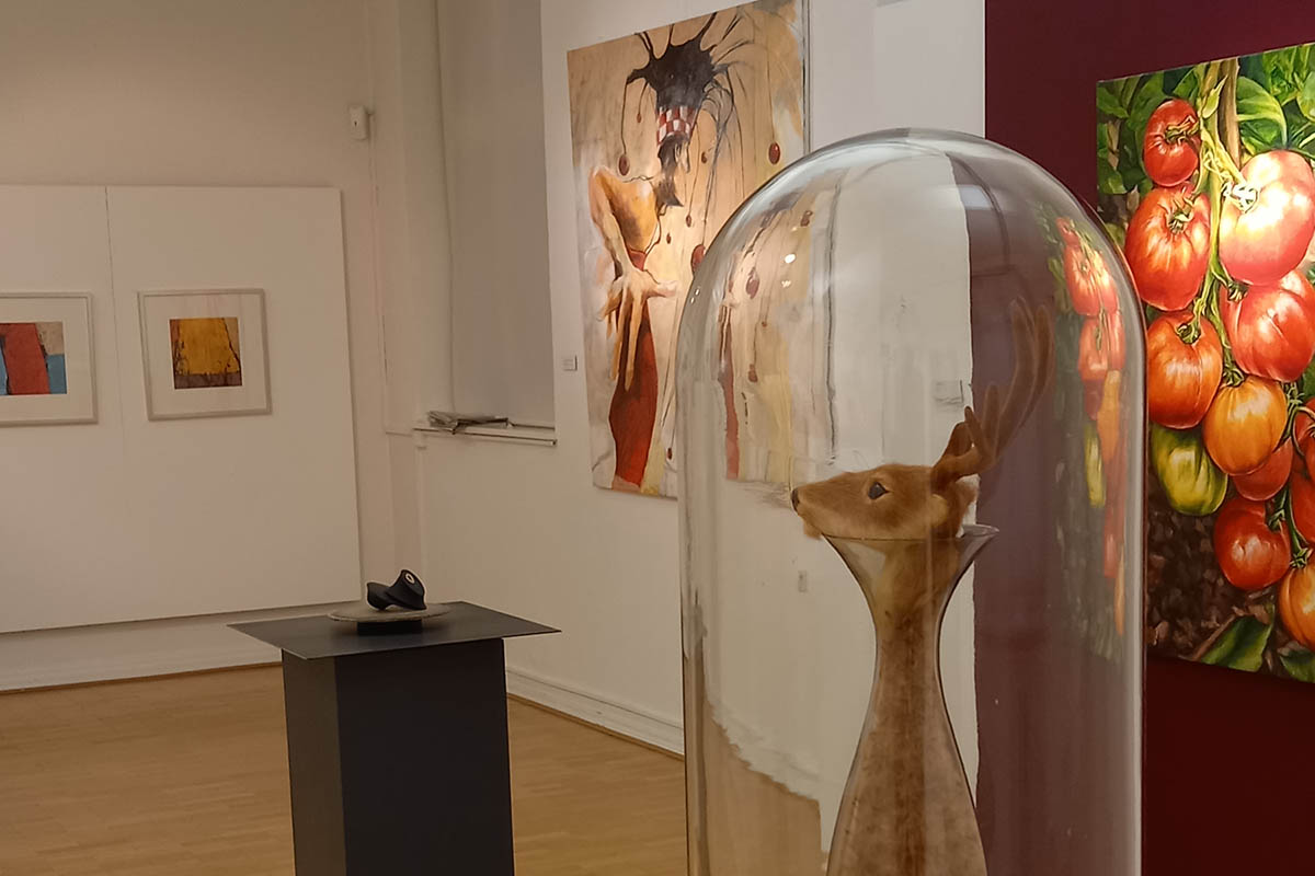 Keine Erffnungsfeier bei Jahreskunstausstellung im Roentgen-Museum 