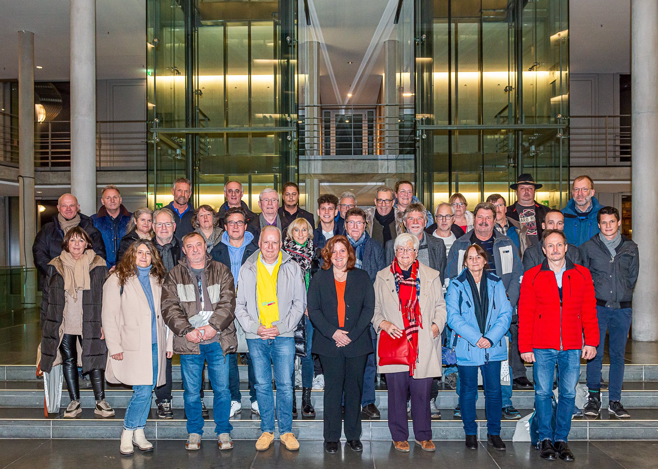 Die Besuchergruppe in Berlin. (Foto: Wahlkreisbro Weeser)