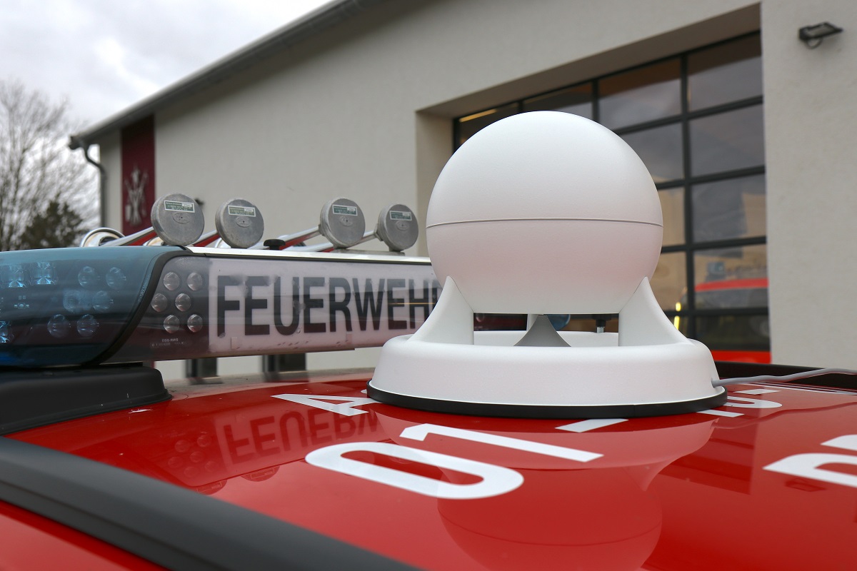 Die mobilen Lautsprecheranlagen werden beim bundesweiten Warntag am 8. Dezember in der Verbandsgemeinde Asbach getestet. (Foto: Feuerwehr VG Asbach)