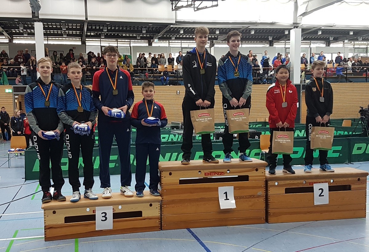 Tischtennis-Jugend: Ole Kaspers und Phil Schweitzer gewinnen Bronzemedaille