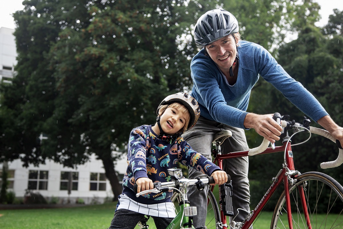 Gemeinsam Radfahren hilft nicht nur der Umwelt, sondern bringt auch Spa. (Foto: Klima-Bndnis)