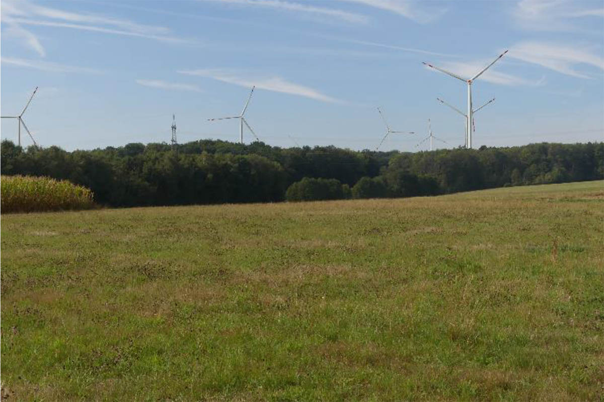 Visualisierung des Windparks Mrkerwald Dierdorf, Blick von Krotoszyner Ring, Dierdorf