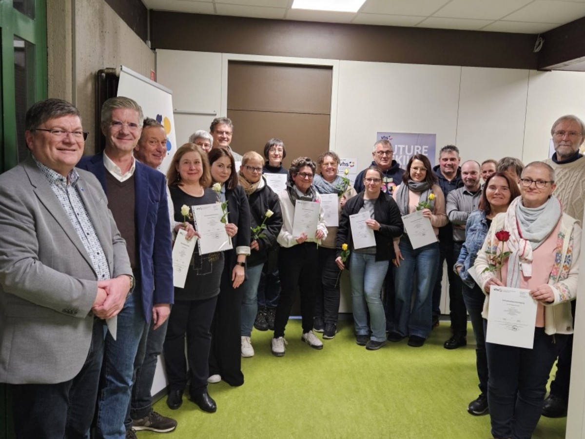 Erfolgreiche Fortbildung: Vereinsf�hrerschein an der Kreisvolkshochschule Neuwied