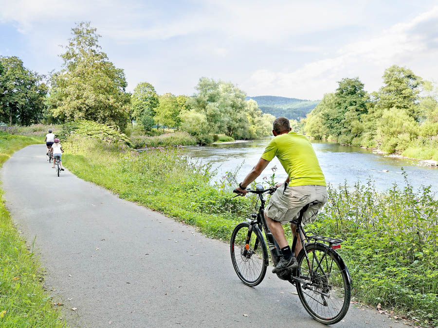 Ein Stck Radweg Sieg zwischen Wissen  -Pirzenthal ber Hufenhardt bis zur B 62 soll in diesem Jahr auf einem bestehenden Wirtschaftsweg der Stadt Wissen ausgebaut werden. (Foto: Naturregion Sieg)