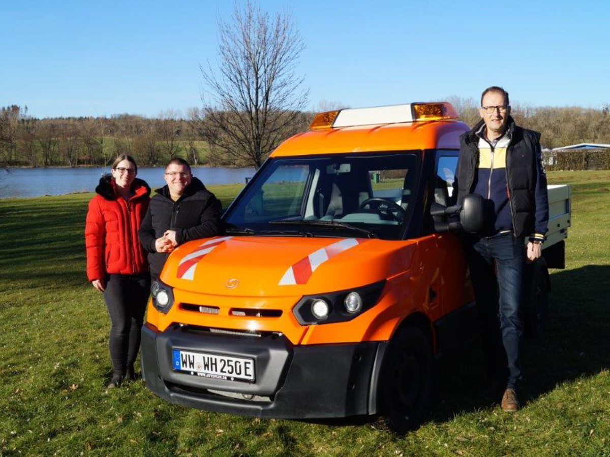 Johannes Jung, Ortsbrgermeister der Gemeinde Seck, besuchte den Campingpark Weiherhof (Foto: VG Seck)