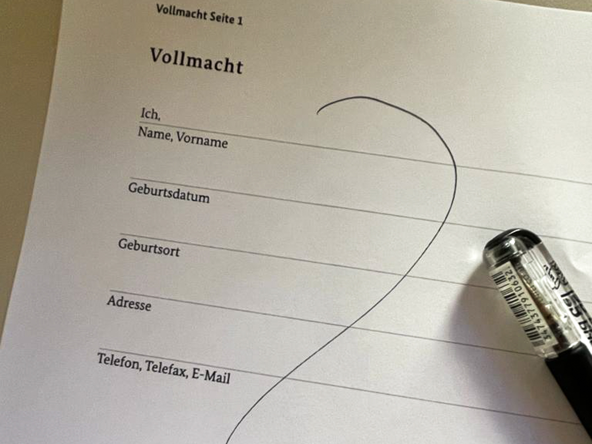 Um Fragen im Zusammenhang mit der Vorsorgevollmacht geht es in einer kostenfreien Fortbildung im Hybrid-Format. (Foto: Veranstalter)