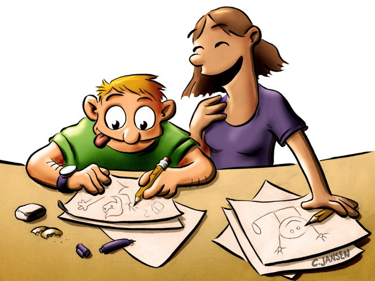Die Kreisjugendpflege ldt zum Comiczeichnen mit Christoph Jansen ein. (Illustration: C. Jansen)