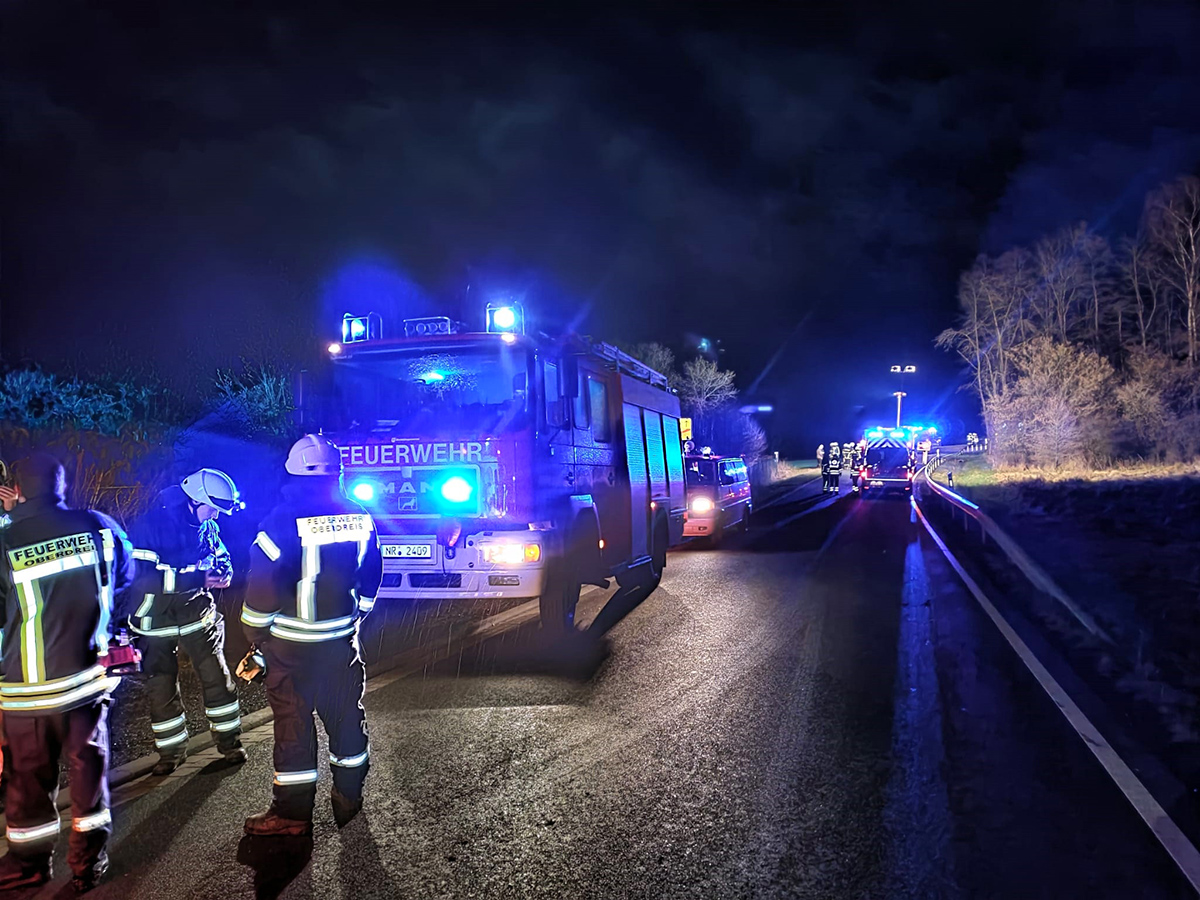 Kradfahrer verursacht Groeinsatz von Rettungskrften