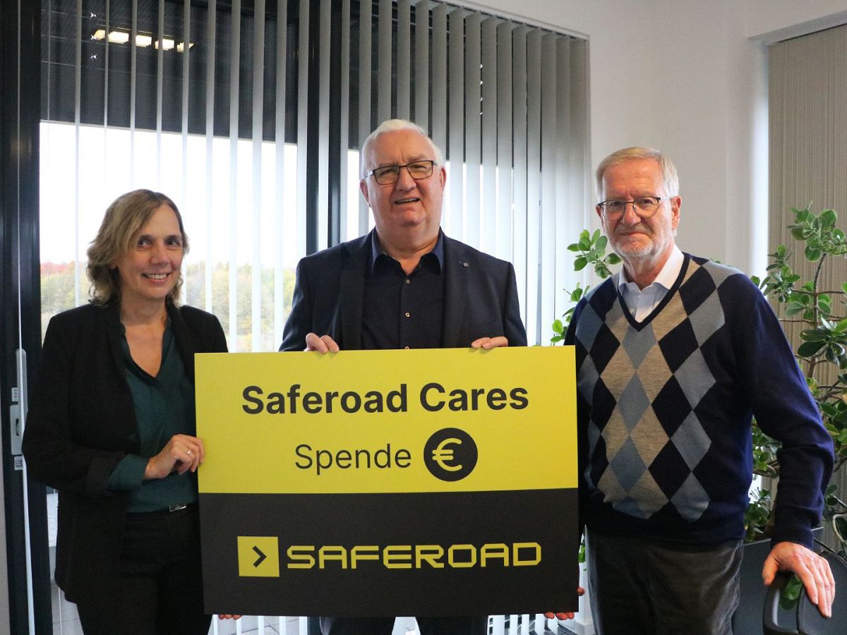 Saferoad RRS untersttzt den Hospizverein Westerwald e.V. / v.l.n.r.: Monika Reichmann, Friedhelm Simon, Dr. Andreas Wechsung (Bildquelle: Saferoad RRS GmbH)