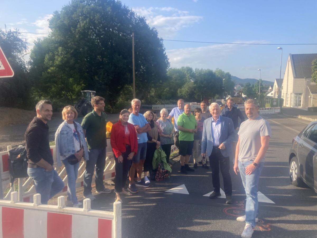 Baustelle in Rheinbreitbach: Schutz vor berflutungen durch unterirdischen Stauraum