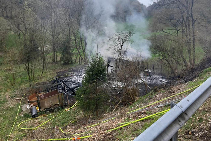 Pferdeunterstand niedergebrannt
