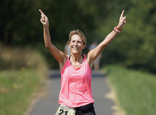 Siegerin des ersten Biermarathons in Hachenburg wurde Heike Forster-Steil aus Hanau. (Foto: Veranstalter) 