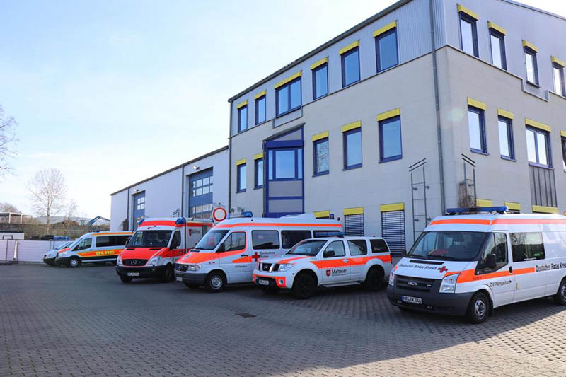 Blick auf die Fieberambulanz in Neuwied. Foto: Kreisverwaltung