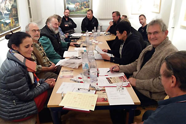 Erstes Treffen des Planungsteams nach der konstruktiven Veranstaltung im Haus des Gastes, zu dem viele Brger gekommen waren. Foto: pr