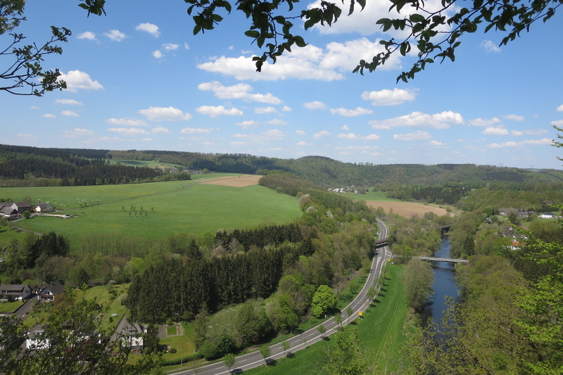 Aussicht vom Steckensteiner Kopf.