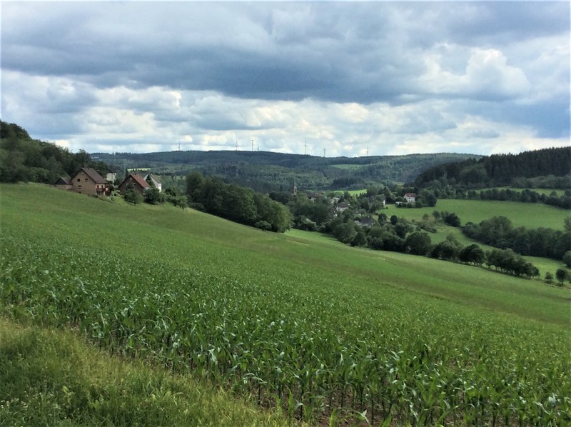 Blick auf Mittelhof.