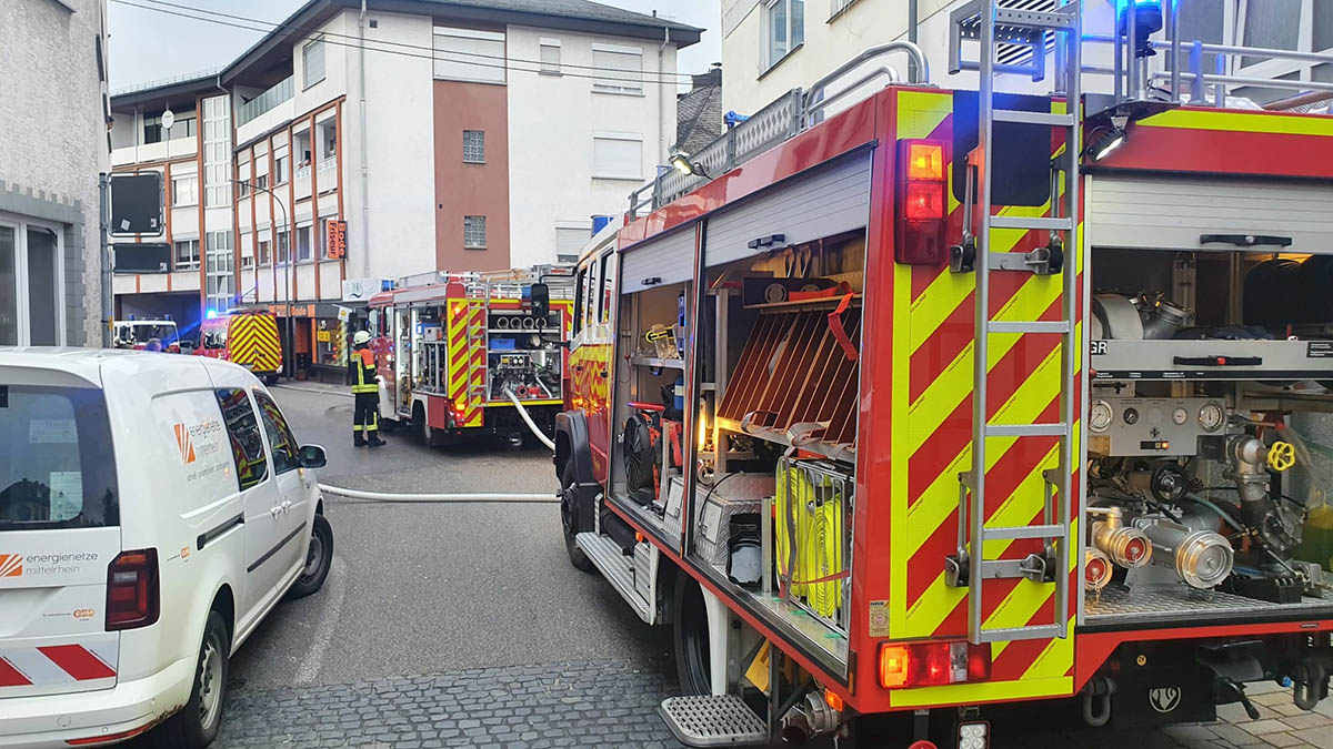 Einsatz der Feuerwehr in Hhr-Grenzhausen. Fotos: RS-Media