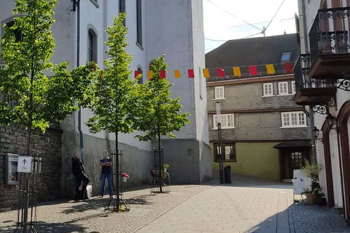 Blick vom Alten Markt in die Friedrichstrae rechts: Grner Ast. Fotos: Reinhard Panthel