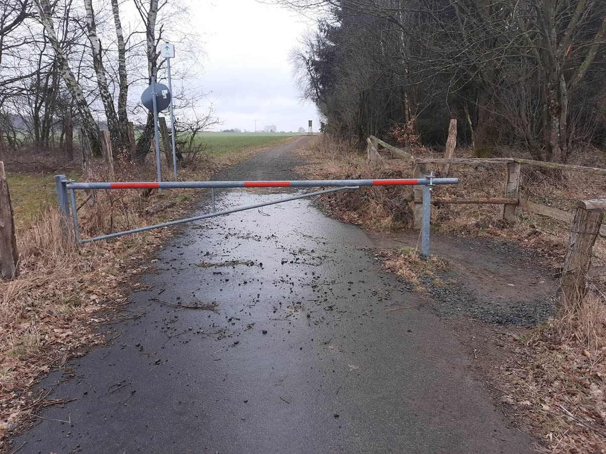 Sicherheit an Schranke auf Fahrradweg bei Marienhausen wird jetzt erhht