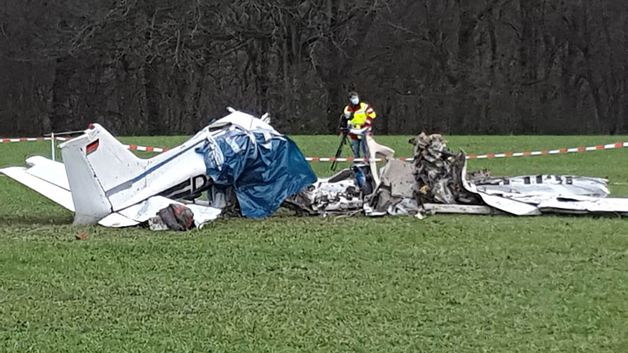 Flammersfeld: Sportflugzeug abgestrzt  Pilot tot