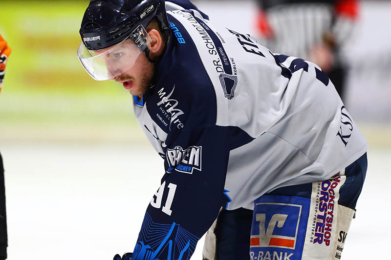 In Torlaune: Tobias Etzel erzielte bereits sein fnftes Pre-Playoff-Tor. Zum Sieg reichte es fr Neuwied jedoch nicht.