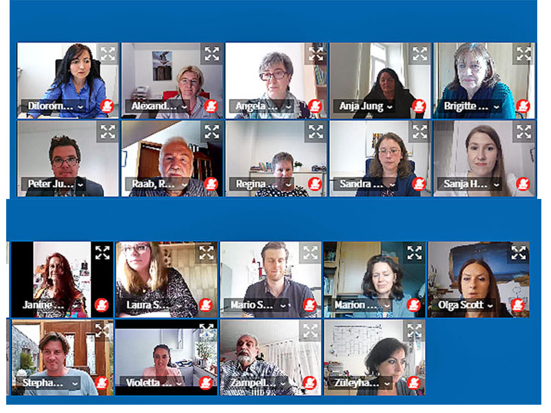 Die Mitglieder der AG Soziales tauschten sich in einer Videokonferenz aus. Foto: Stadt Neuwied