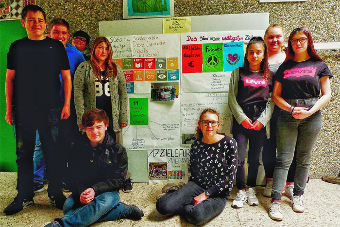 Jugendliche der Maximilian-Kolbe-Schule fr Klimaschutz