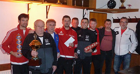 Die Siegerehrung im VfL Vereinsheim. Fotos: Verein