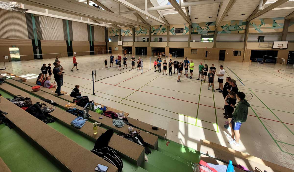 Sommercamp der DJK-Badmintonfamilie endet mit einem tollen Event