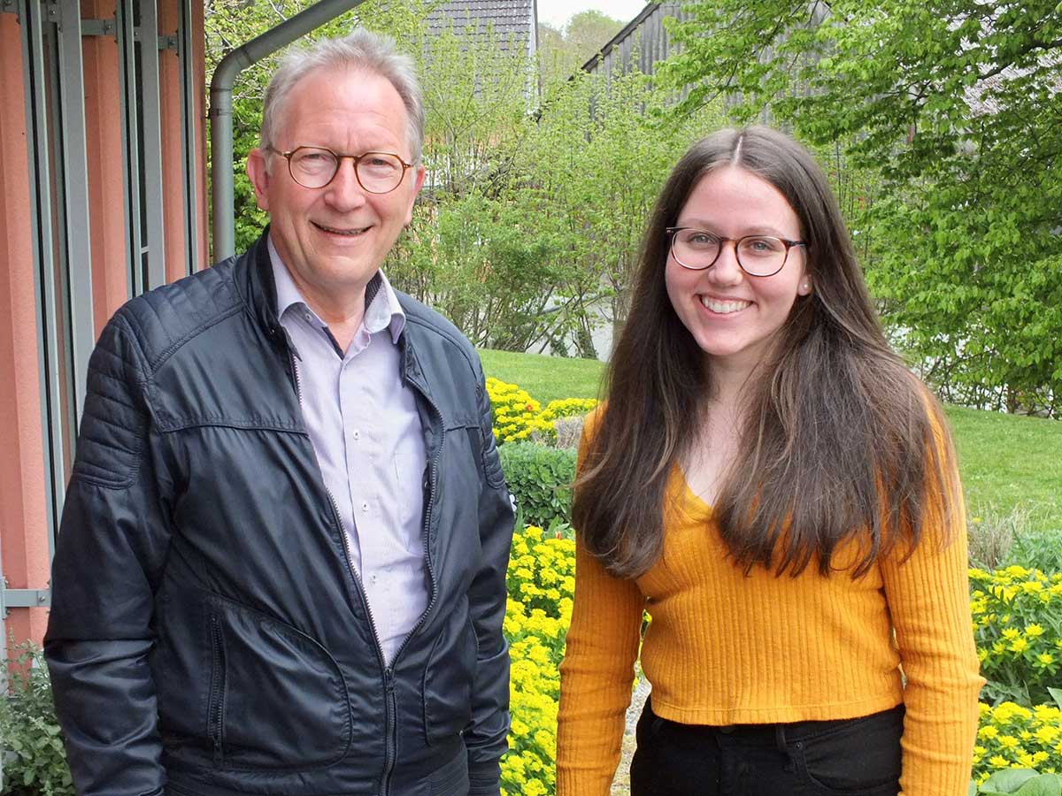 CDU-Bundestagsabgeordneter Erwin Rddel tauschte sich mit der von ihm nominierten PPP-Stipendiatin Charlotte Sturm aus. (Foto: Reinhard Vanderfuhr / Bro Rddel)