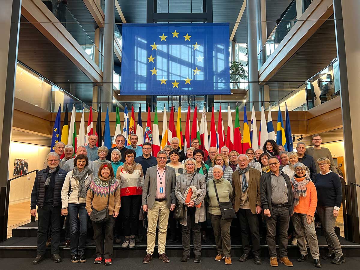 Auf europischen Spuren im Europischen Parlament in Straburg