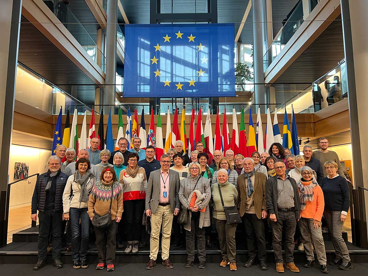 Eine groe Gruppe besuchte Karsten Lucke in Straburg. (Foto: Karsten Lucke)