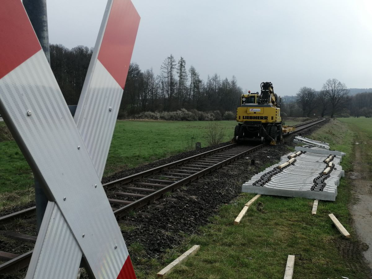 Gterverkehr startet am 3. Mai wieder auf der Holzbachtalbahnstrecke