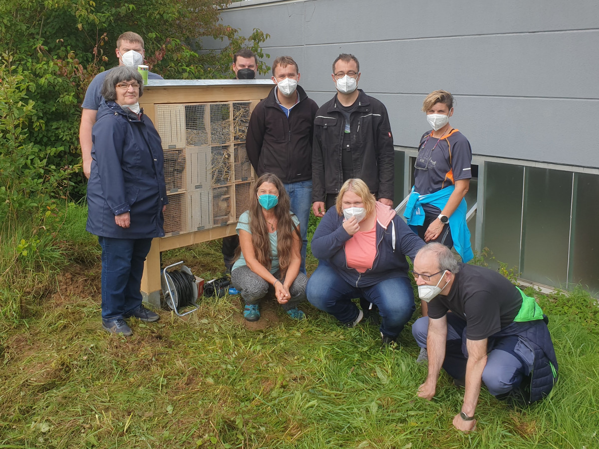 Westerwald-Werksttten Altenkirchen: Zwei Insektenhotels gebaut