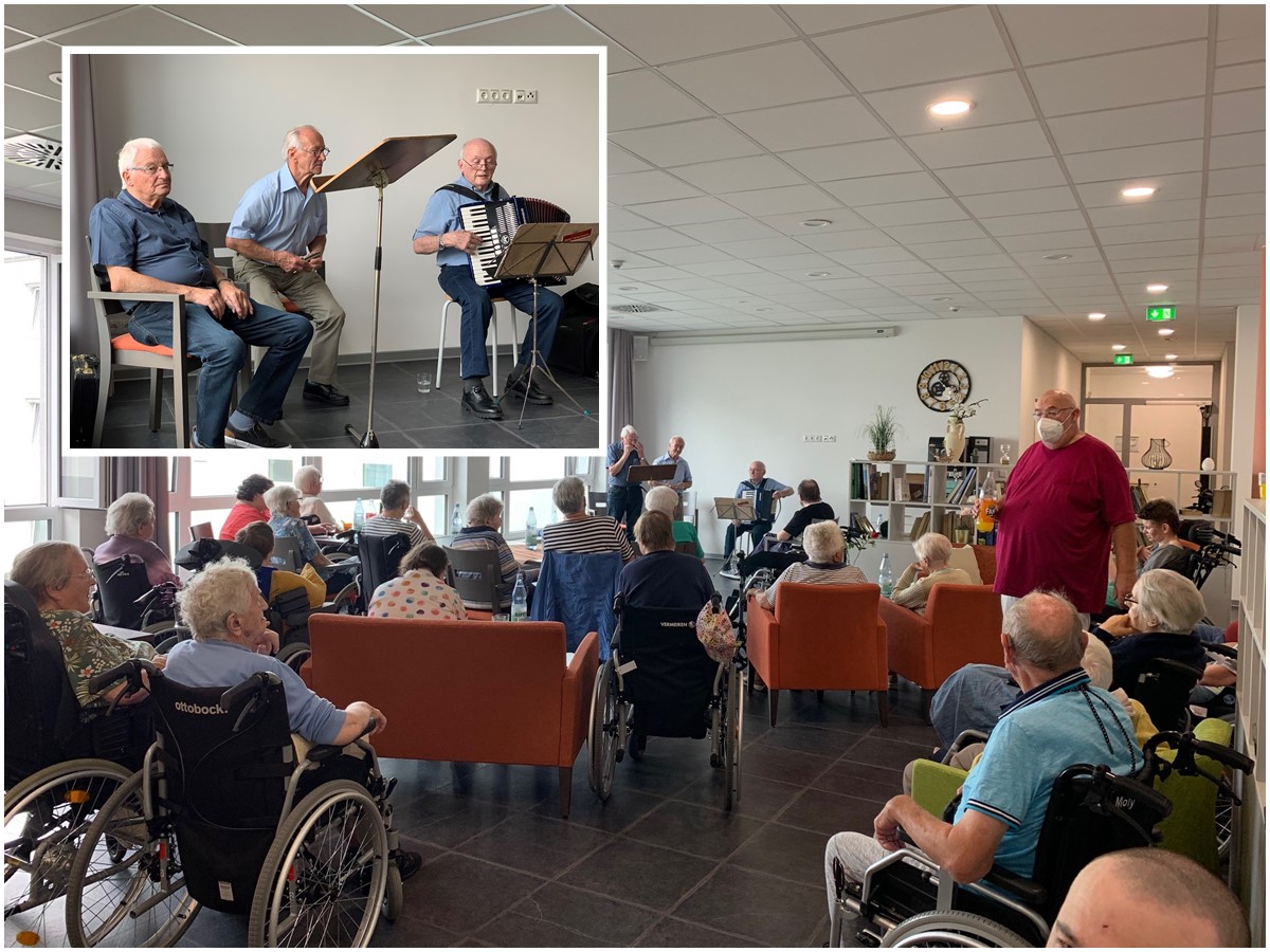 Die Bewohner der Lebenshilfe haben das Konzert der drei Musiker sehr genossen. (Fotos: Lebenshilfe Altenkirchen)