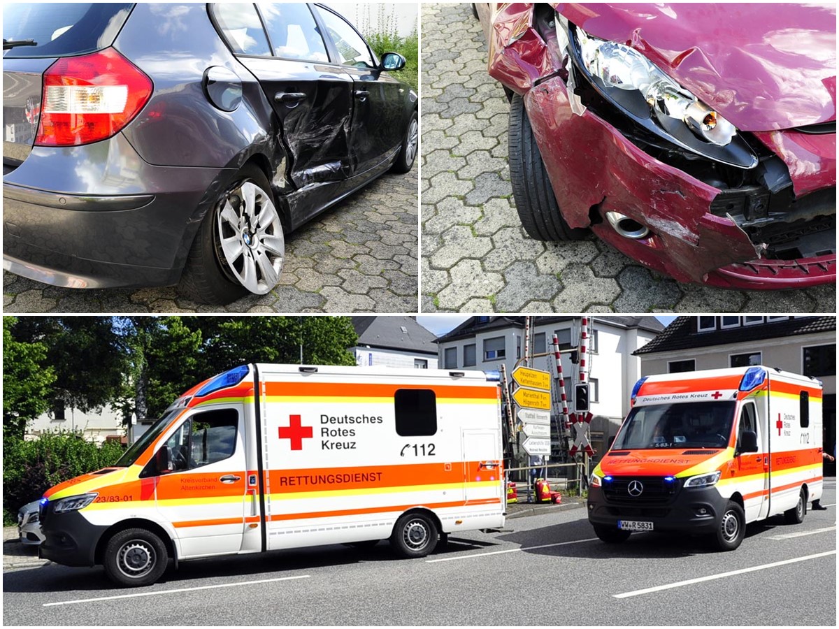 In Altenkirchen kam es am Sonntagnachmittag zu einem Unfall. (Fotos: KK)