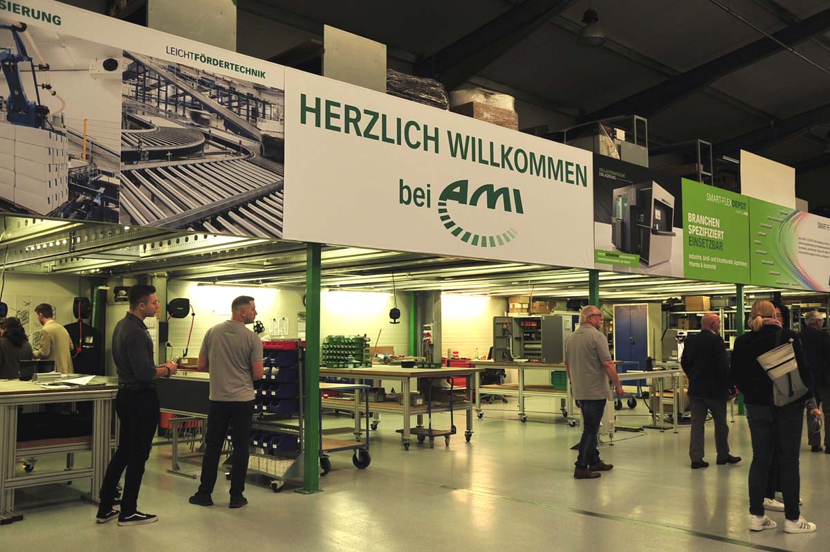 AMI Lager- und Frdertechnik feiert: Hausmesse zum Start der neuen Produktionshalle in Luckenbach