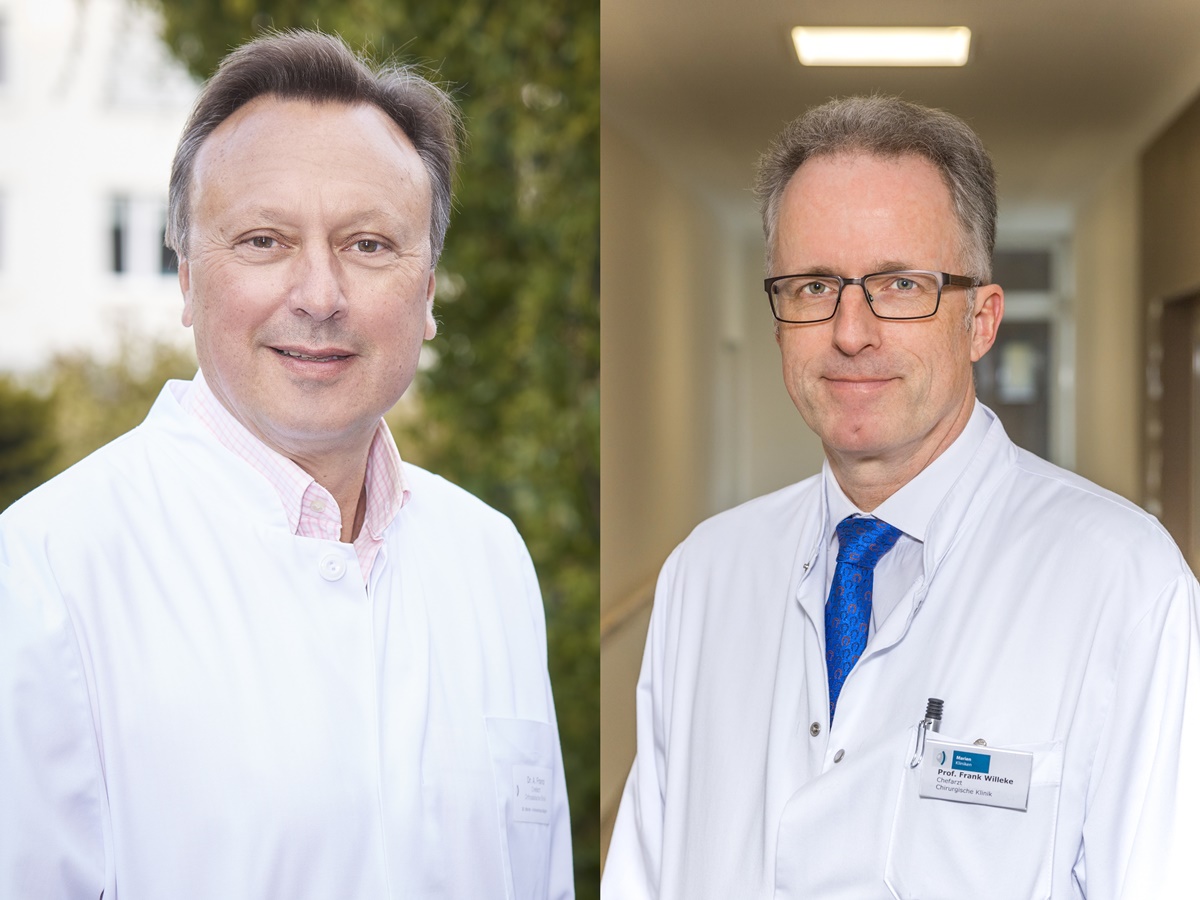 Dr. med. Alois Franz und Prof. Dr. Frank Willeke durften sich erneut ber eine Auszeichnung fr ihre medizinische Fhigkeiten freuen. (Foto: Veranstalter)