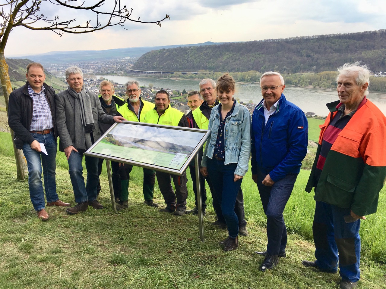 Panoramatafel in Leutesdorf aufgestellt