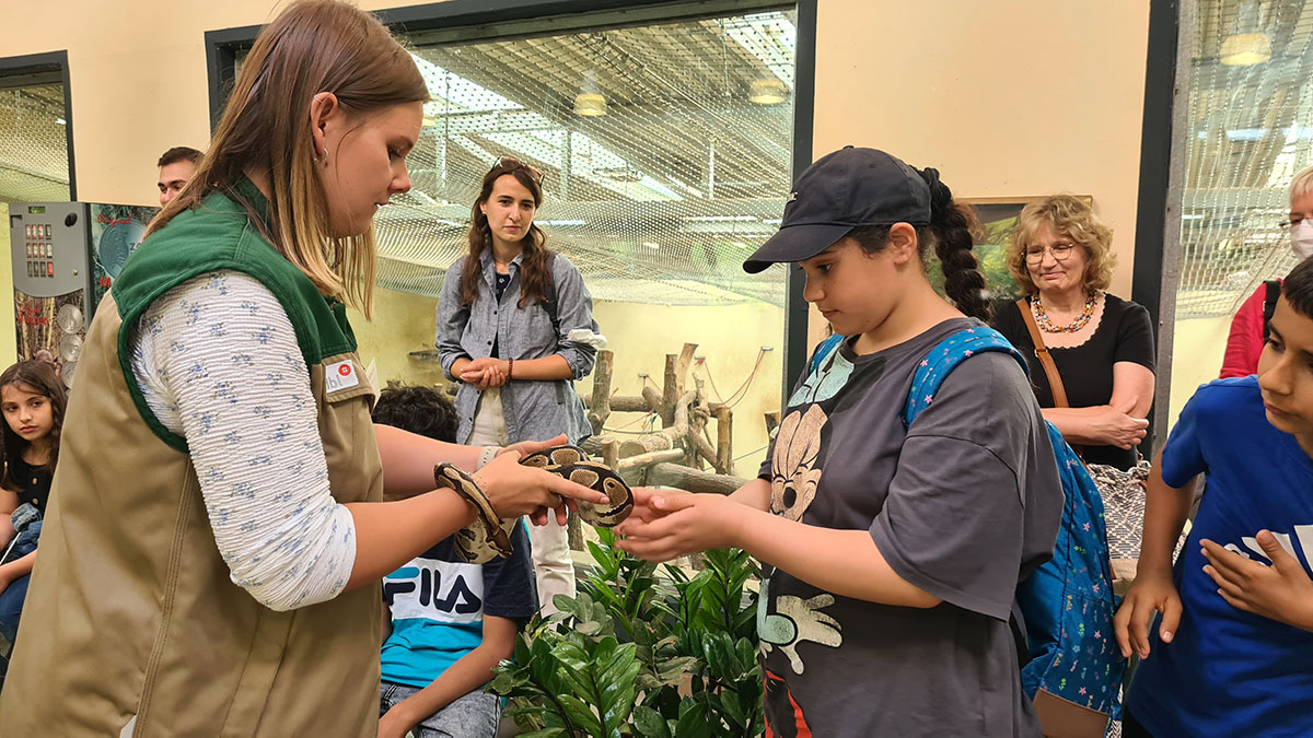 Zum Abschluss des Lernpartnerprojektes besuchten die Kinder den Zoo Neuwied. (Fotos: MGH)
