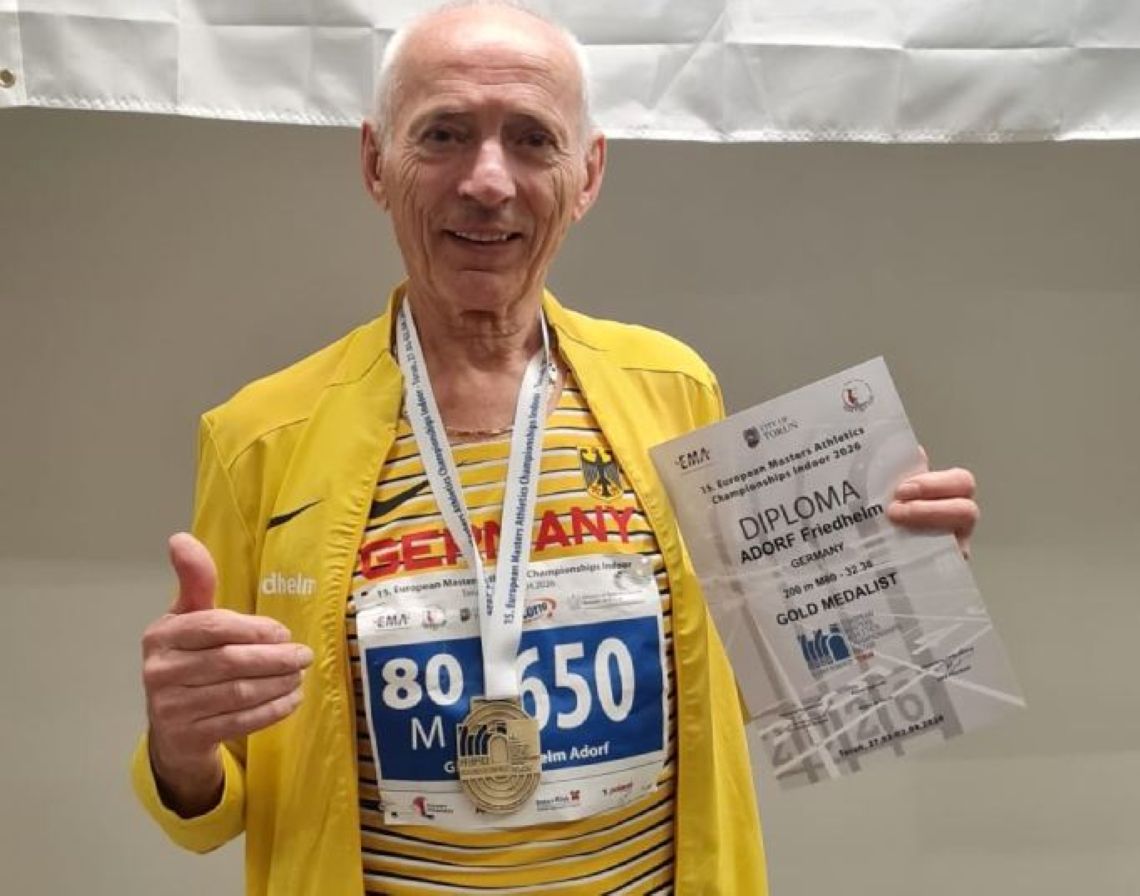 Auch in hohem Alter noch ein Medaillensammler wie er im Buche steht: Friedhelm Adorf. (Foto: privat)