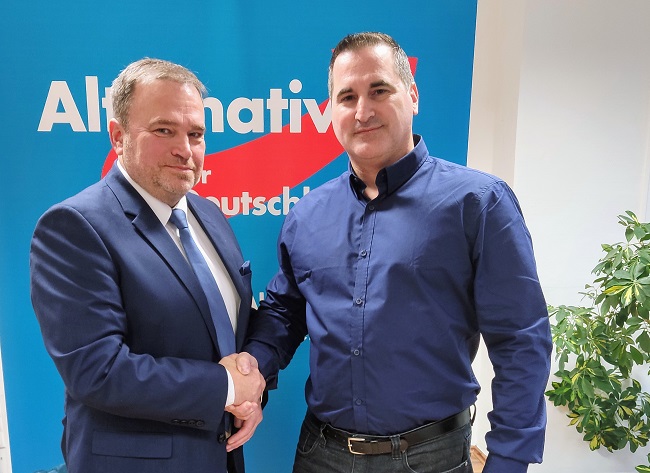 links im Bild Frank Rther, rechts Thomas Baba (Foto: AfD-Kreisverband Altenkirchen)