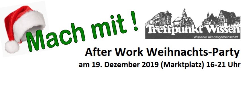 After-Work-Weihnachtsparty in Wissen mit Tombola