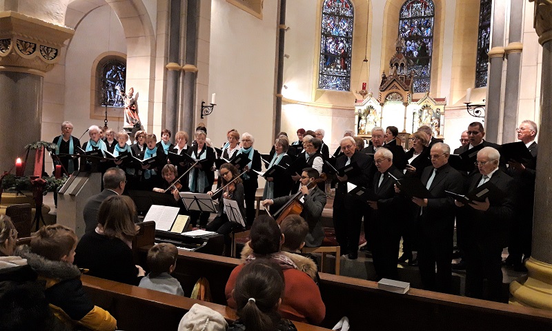 Finale der kirchenmusikalischen Andacht in Horhausen. (Foto: Privat)