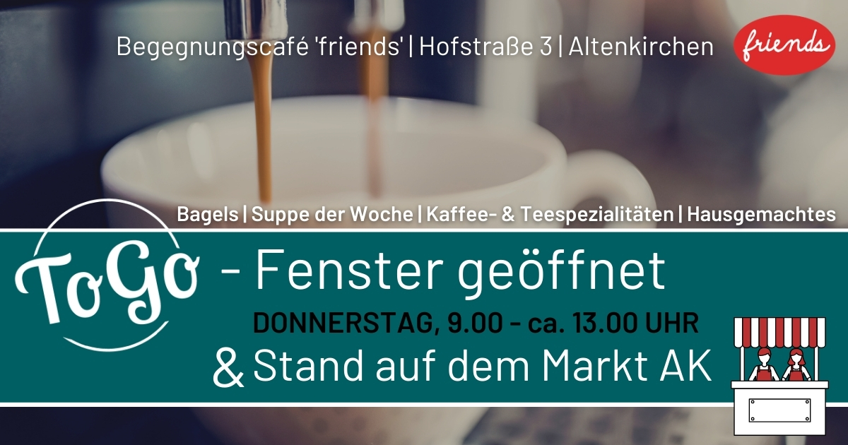 "Friends of Jesus" begren Gste auf dem Altenkirchener Wochenmarkt. Grafik: Verein